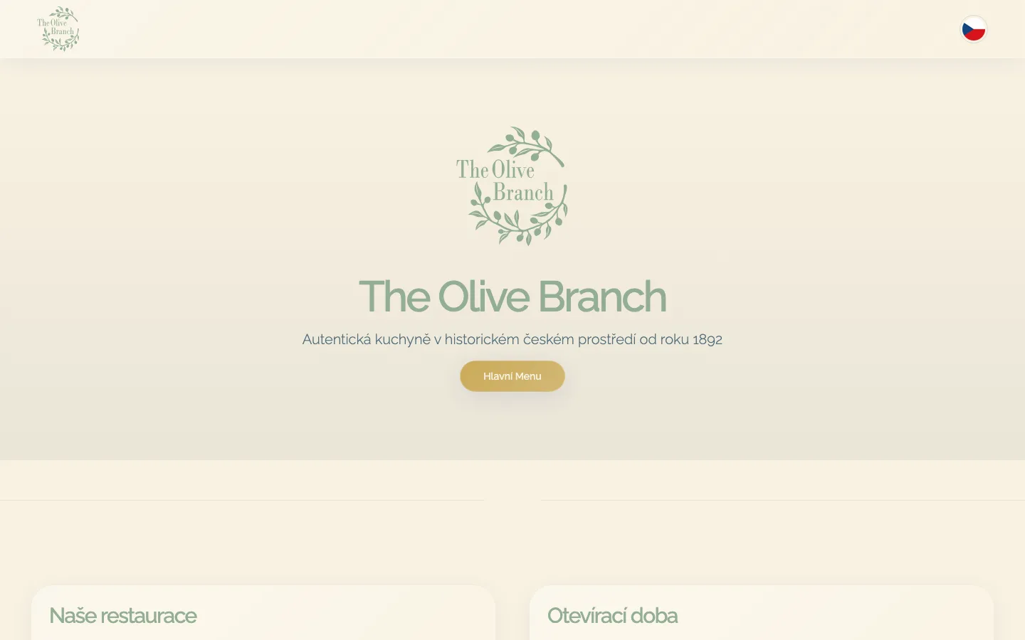 The Olive Branch Prague - desktop view 1